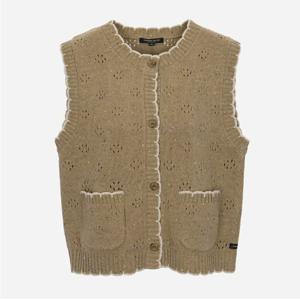 [써스데이아일랜드][여성]크로셰 라운드넥 베스트 T256MVT322W