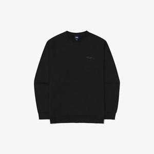 휠라긴팔티 KQC FS2POG3101U-BLK 베이직 스몰로고 맨투맨