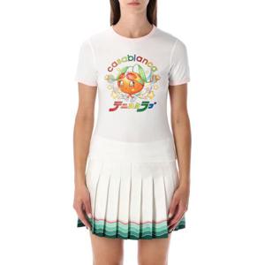 카사블랑카 반팔 티셔츠 WAW25JTS04901 WHITE ORAN WHITE ORANGE