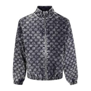 데일리 페이퍼 벨벳 트랙 스탠드 칼라 재킷 2521142 BLUE