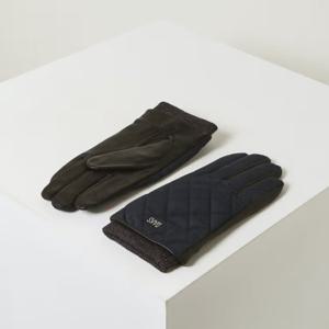 [닥스핸드백] 패딩콤비 남성 가죽장갑 네이비 DCGV5F701N3