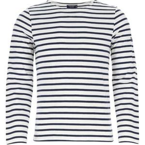 세인트제임스 9858 NEIGE MARINE 밍콰이어 모던 스트라이프 공용 긴팔티