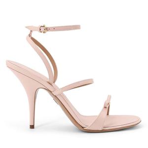 26 SS 페라가모 미니 보우 스트래피 핑크 발레 95mm 샌들 01K044