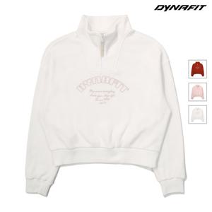 [다이나핏] (택가 109,000원) 오프화이트 여성 FLUFFY (플러피) 반집업 YWW23259W3