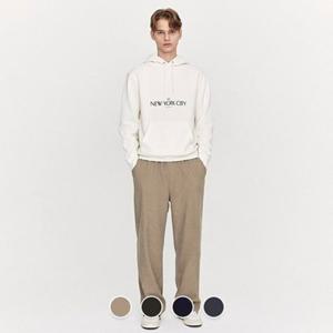 지오다노 115930 남자 겨울 골덴 코듀로이 본딩플리스 와이드 이지 팬츠 01115930