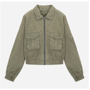 [써스데이아일랜드]가먼트 다잉 집업 점퍼 T256MJP903W