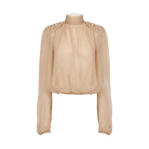 25 FW 니나리치 하이 넥 퍼프 소매 탑 25ACTO017SE1400 TP444649567