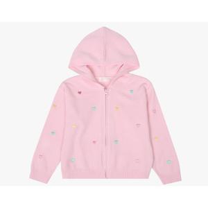 로엠걸즈하트자수후드짚업점퍼 RGCK25W3P