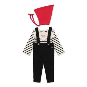 [블루독베이비8] FW25(BK)홀리데이 멜빵 상하세트B HJ (45C7067216) (BLUEDOG BABY 유아 출산 백일 선물 도