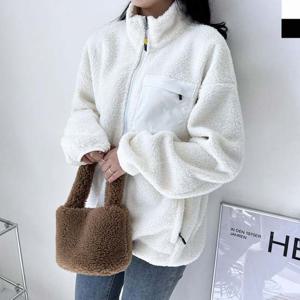 KTT 2125W 여자레트로 양털후리스 뽀글이 집업자켓