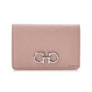 [페라가모] FW24 여성 간치니 카드지갑 22 0371 ROSE 0774995 (스크래치)