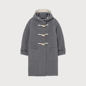 M 커버낫자켓 CQK CO2504CT71-MG 우먼 에딘 울 더플코트 Melange Gray