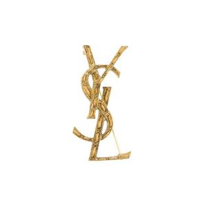 생로랑 YSL 오피움 크로커다일 브로치 470371 Y15008030 Golden