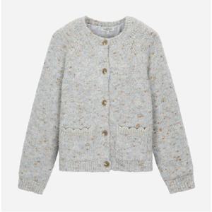 [써스데이아일랜드]라운드넥 부클 니트 가디건 T258MCD256W