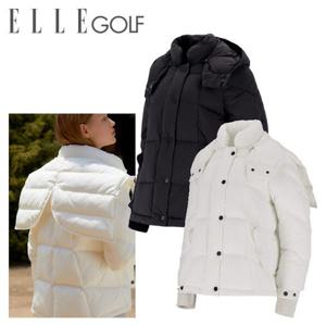 [엘르골프]여성 후드 변형 투웨이 패딩 점퍼 6I81353_DJ