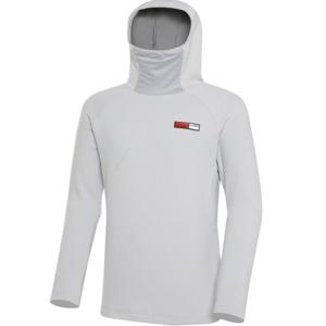 [와이드앵글]남성 PF 웜업 방한 마스크형 후디티셔츠 WMW23203C2