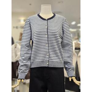 오조크 세이브존01 단가라 라인 라운드 긴팔가디건 FOTWCGK553P