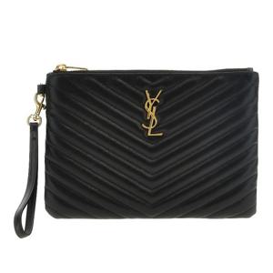 생로랑 카산드르 마틀라쎄 가죽 지퍼 클러치 379039CWU01 1000