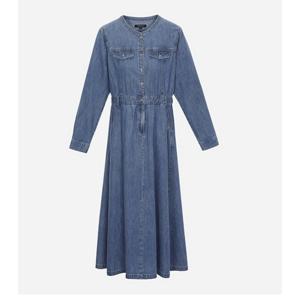 [써스데이아일랜드]변형 절개라인 데님 원피스 T256MOP183W