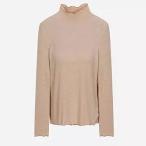 [써스데이아일랜드]배색 인타록 터틀넥 티셔츠 T256MTS164W