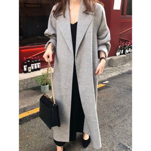 [예쎄](예쎄) 울터치 솔리드 스트랩 롱코트 (S5WCT037A)