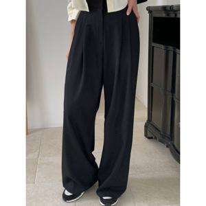 [예쎄](예쎄) 모던 세미와이드 핀턱 슬랙스 팬츠(S6SPT001A)