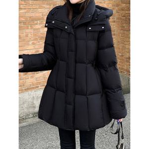 [예쎄](예쎄) 후드 세로퀠팅 하프 패딩점퍼 (S5WPD005A)