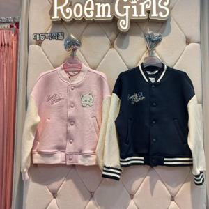 로엠걸즈 DP01 부클패치 배색 야구점퍼 RGJA2612C