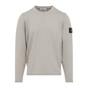 스톤아일랜드 데저트 샌드 코튼 크루넥 풀오버 스웨터 L1S15510