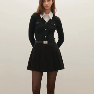 [샤틴]벨트장식 플리츠 미니스커트S254B360A