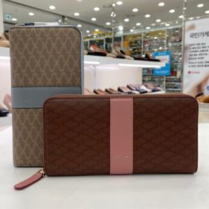 [에스콰이아]여성 체크 패턴 장지갑 ECEFRP883884BLPI HSDY1A GN