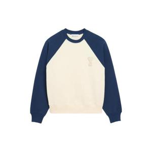 AMI Paris 아미 드 꾀흐 니트 패치 스웨트셔츠 E26USW781747