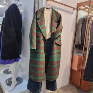 수스 HC36 빅체크더블롱HM코트 S261BCO151