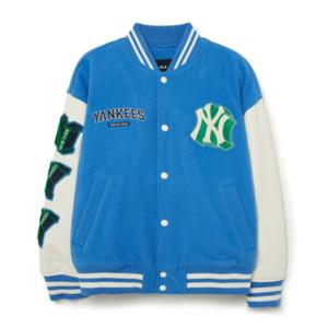 MLB자켓 GQC 3AJPV0234-50BLL 울 와펜 소매배색 바시티자켓 NY