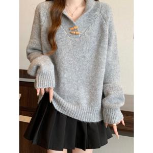 [예쎄](예쎄) 토글버튼 포인트 카라넥 니트 (S5WKN064A)