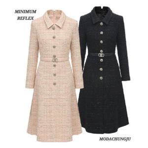 [미니멈]울 트위드 플레어 원피스  MD MZAAWO1120_CJ