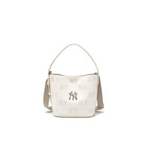 MLB  (3ABMME16N-50CRS) 공용 클래식 모노그램 엠보 버킷백