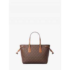 마이클코어스 보이저 컨버터블 탑 지퍼 토트 엑스트라 스몰 - MK 시그니처 35R6GV6T0B200 브라운