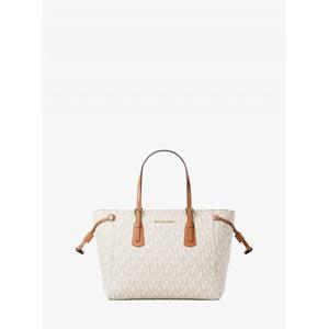 마이클코어스 보이저 컨버터블 탑 지퍼 토트 엑스트라 스몰 - MK 시그니처 35R6GV6T0B150 바닐라