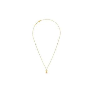 셀린느 트리옹프 트윙클 네클리스 스트라스 앤 브래스 골드 피니쉬 골드 461VJ6BRS-35OR