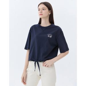 아떼 바네사브루노 25SS 네이비 로고프린트 면혼방 반팔티셔츠 WVTS5B713N2