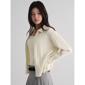 (35615ASM40) [에잇세컨즈] 세트 집업 카디건  아이보리