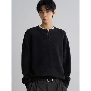 (456151SS15) [에잇세컨즈] 헨리넥 니트 풀오버  블랙