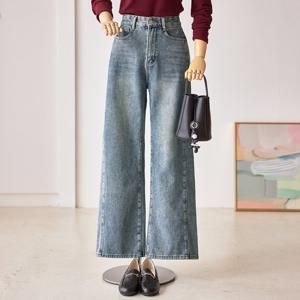 [커스텀에이블] [55-77]워싱 사이드절개 데님팬츠_T2601DP001A