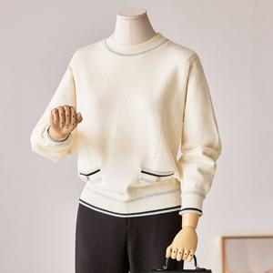 [커스텀에이블] 실버 메탈 포켓 니트_T2601KN006A