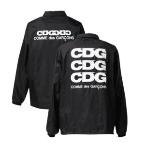 CDG 로고 코치 자켓 블랙 SZ-J004-051-1