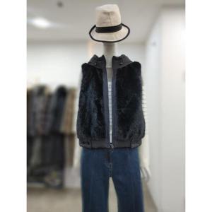 SI 세이브존04 후드 퍼 집업 조끼 SLV1127160BK