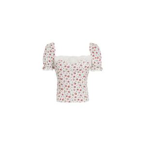 25 FW 돌체앤가바나 플로럴 프린트 레이스 트리밍 탑 F7BK1TFSA79 TP448484037