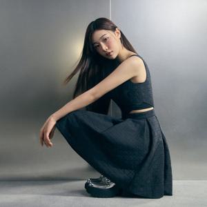 [에고이스트]자카드 핀앤플레어 볼륨 원피스 ER4WO260