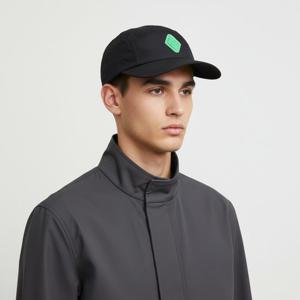 클리어런스 23SS 어콜드월 나일론 롬버스 로고 캡 모자(블랙) ACWUA154 BLACK